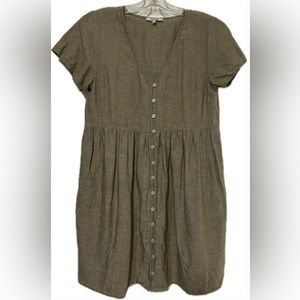 Madewell button front dress